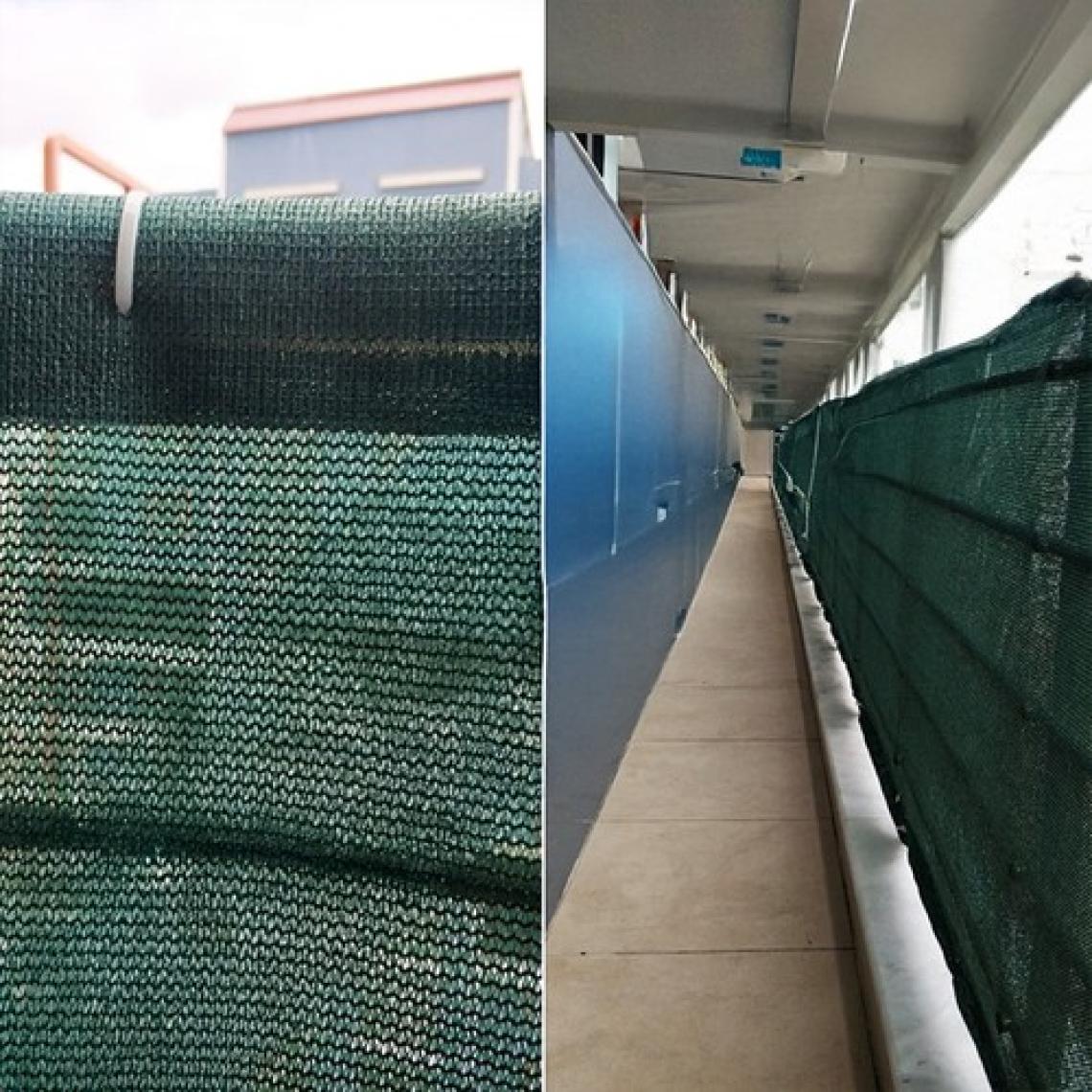 Morilu Gölgelik File Çit Filesi - 95lik - 2 Metre En Yeşil - Düz Kenar - Çit Örtüsü Bahçe Filesi