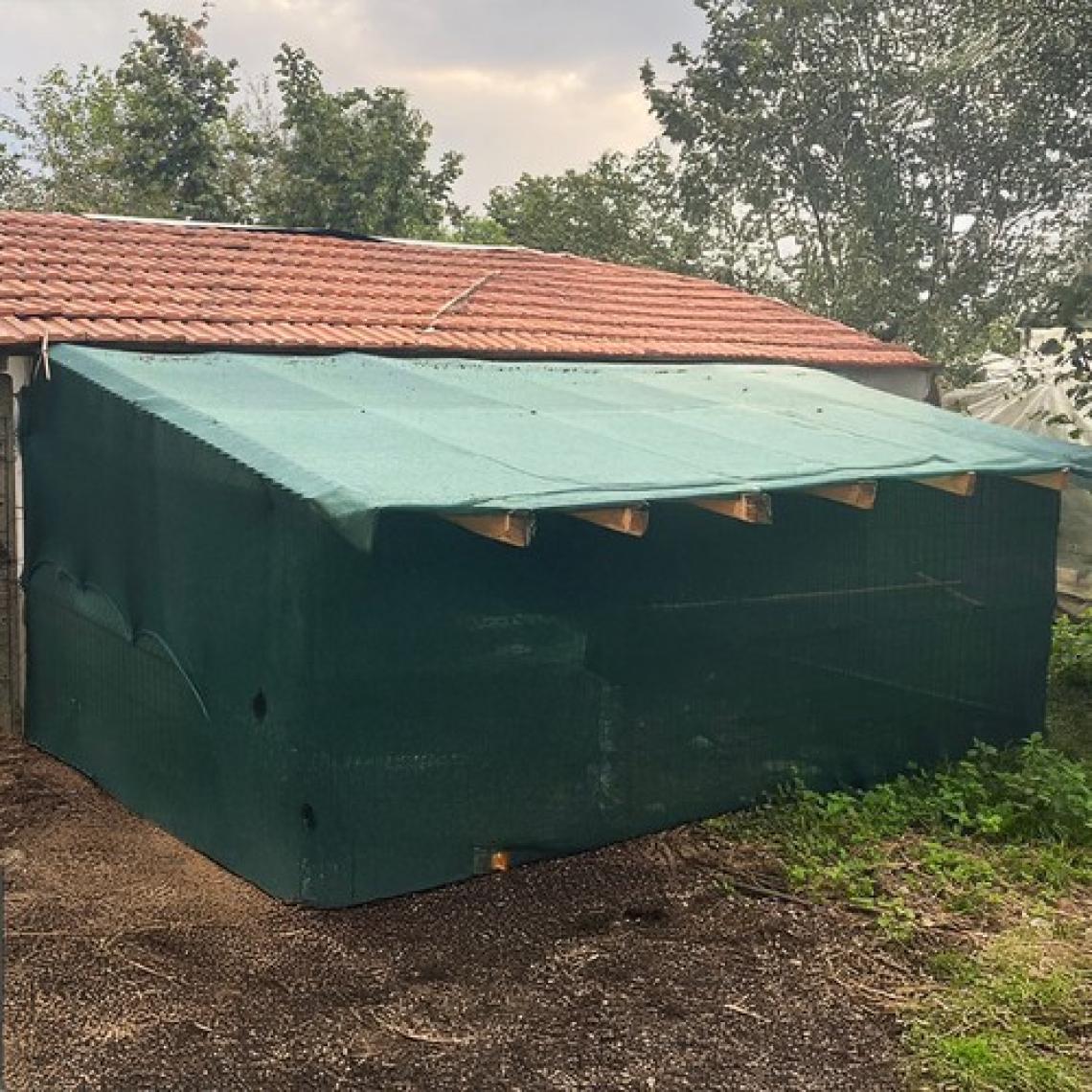 Morilu Gölgelik File Çit Filesi - 95lik - 2 Metre En Yeşil - Düz Kenar - Çit Örtüsü Bahçe Filesi