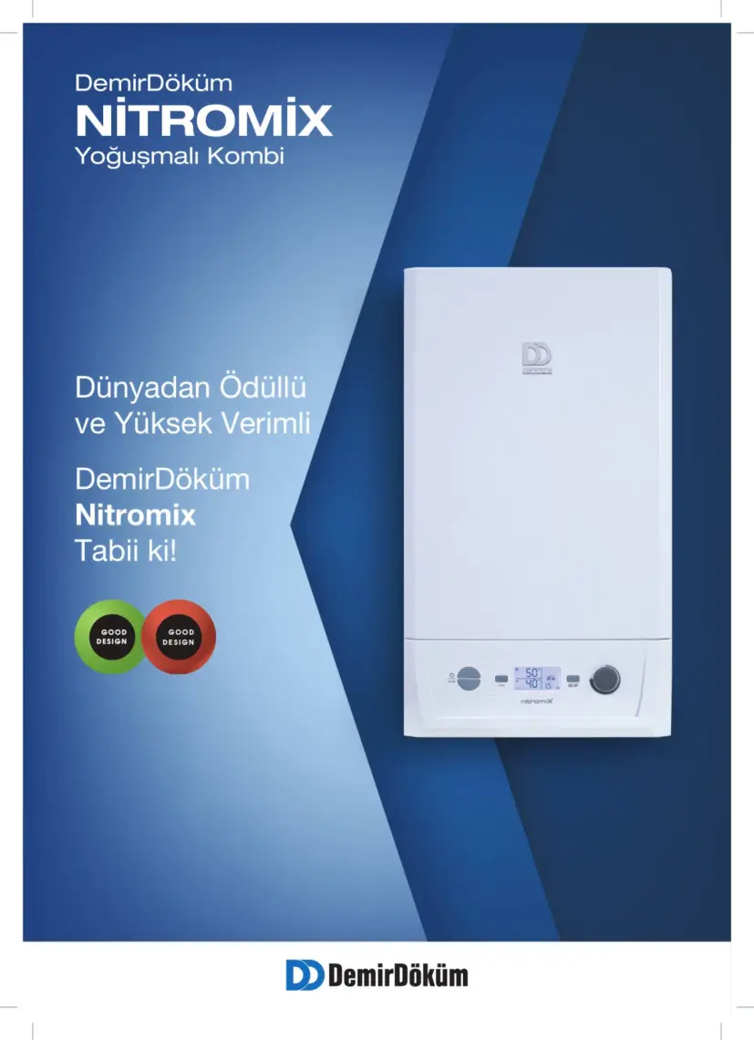 DemirDöküm Nitromix P 28 kw Yoğuşmalı Kombi (Baca Dahil)