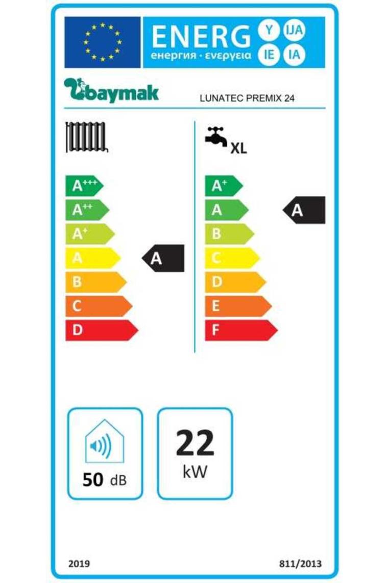 Baymak Lunatec 24 Kw Tam Yoğuşmalı Kombi