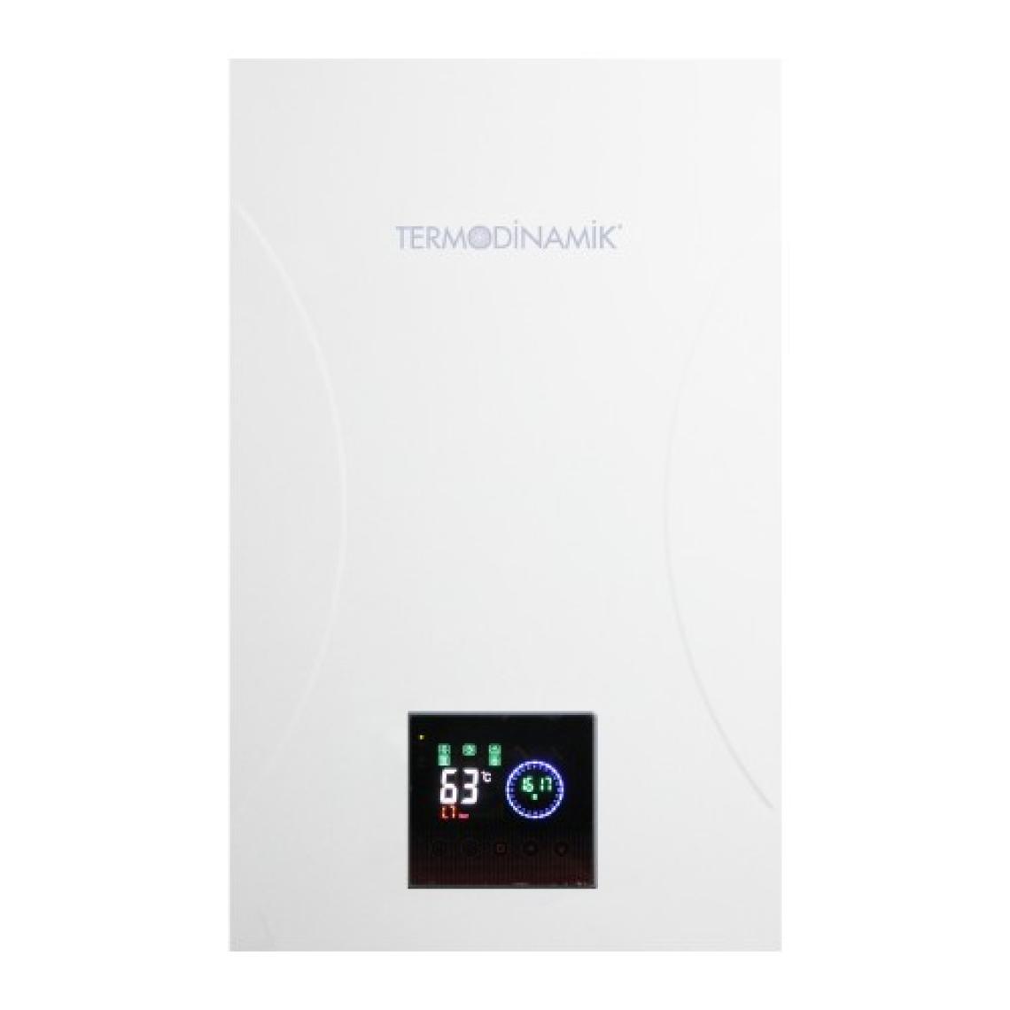 Termodinamik Dek 12 (220V) (Isıtma + Sıcak Su) Dokunmatik Ekran Monofaze Elektrikli Kombi