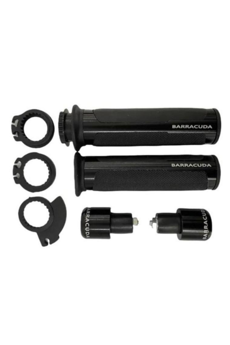 Motobros Barracuda Elcik ve Gidon Topuzu Takım Seti Siyah CBR250 Elcik