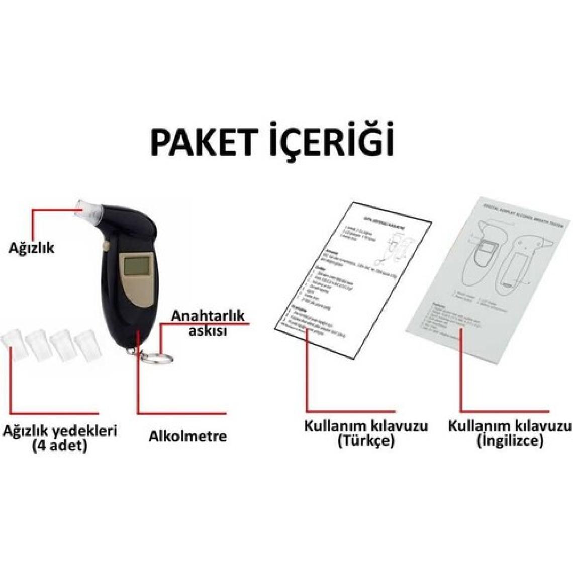 Temiz Pazar Alkolmetre Dijital Alkol Ölçüm Cihazı
