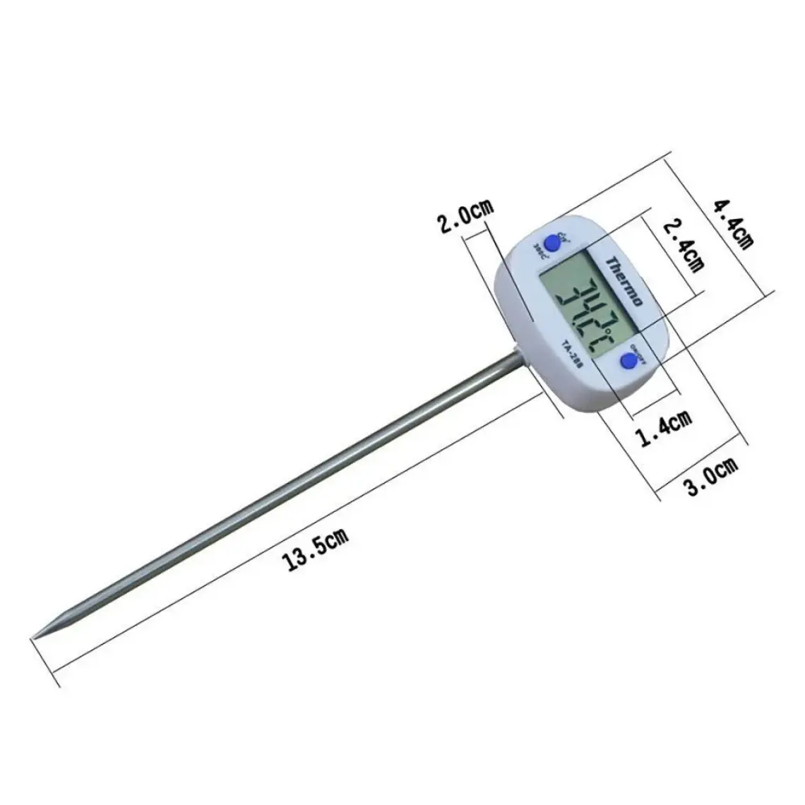 TA-288 Saplamalı Yemek Termometresi Oynar Başlık