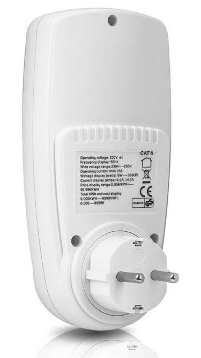 Ally Wattmetre Enerji Tüketim Sarfiyat Ölçer Ölçüm Priz 230V-3680W-16A ALL-35176