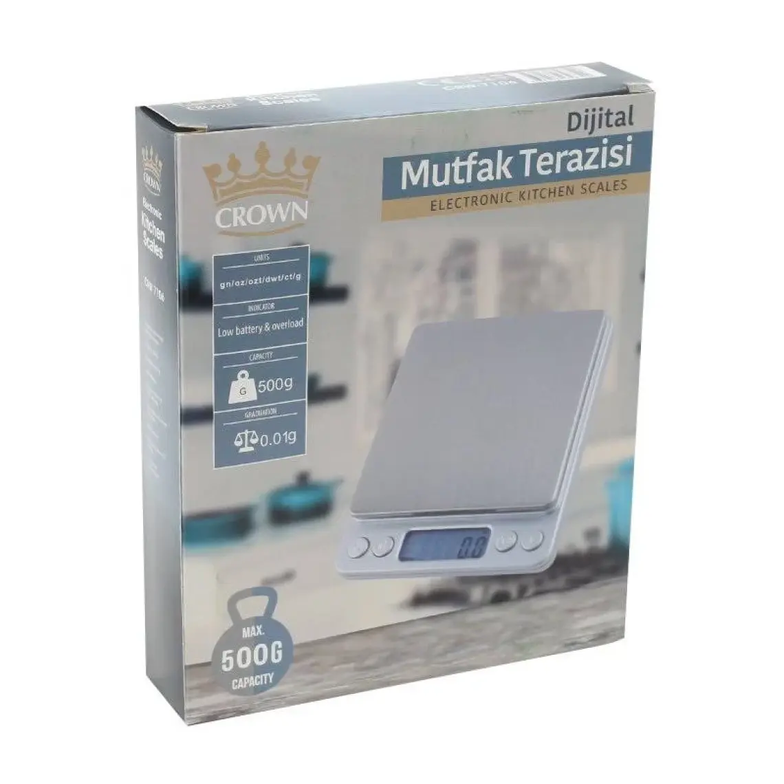 Gomax Dijital Hassas Tartı-Mutfak Terazisi 500Gr/0.01Gr