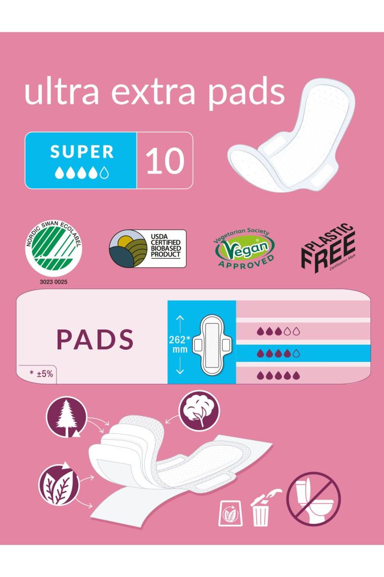 Ultra Extra Kanatlı Ped Süper