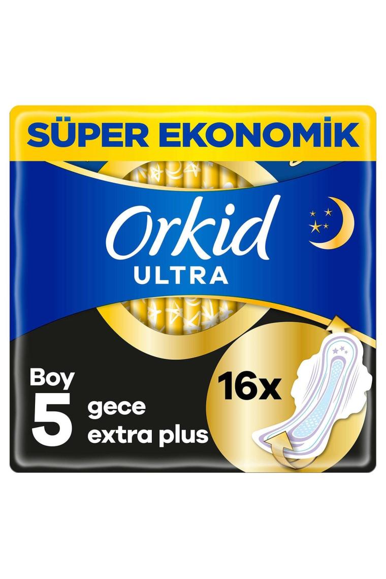 Ultra Gece Extra Plus (Boy 5) Kanatlı Hijyenik Ped 16 Adet