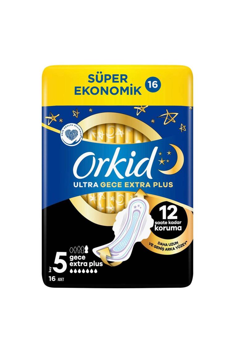 Ultra Gece Extra Plus (Boy 5) Kanatlı Hijyenik Ped 16 Adet