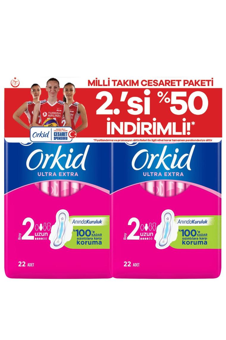 Hijyenik Ped Ultra Extra Uzun 44'lü Milli Takım Cesaret Paketi