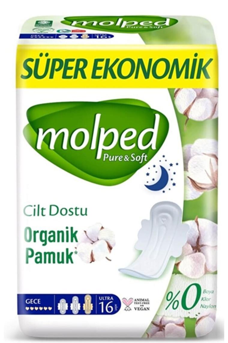 Pure & Soft Gece Süper Ekonomik Ped 16 Lı