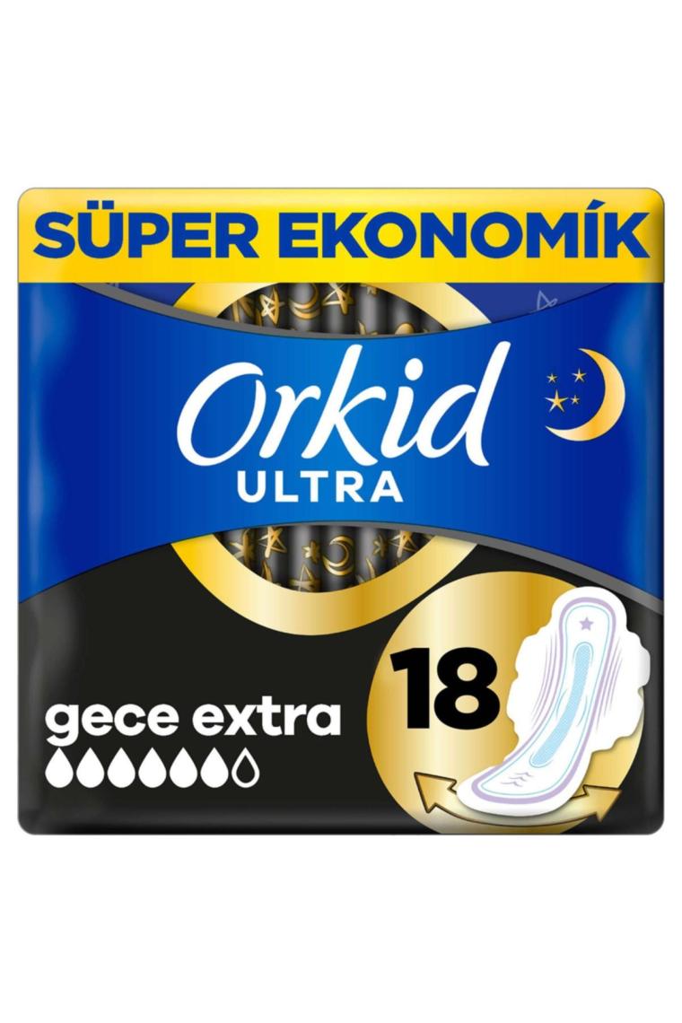 Ultra Extra Hijyenik Ped Gece Extra 18 Ped Boy 4