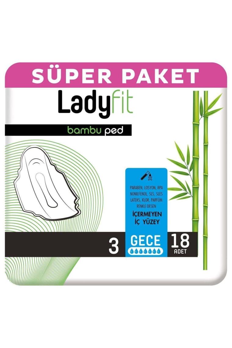 Bambu Ped Süper Gece 18 Ped