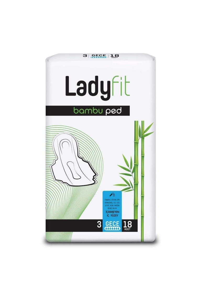 Bambu Ped Süper Gece 18 Ped