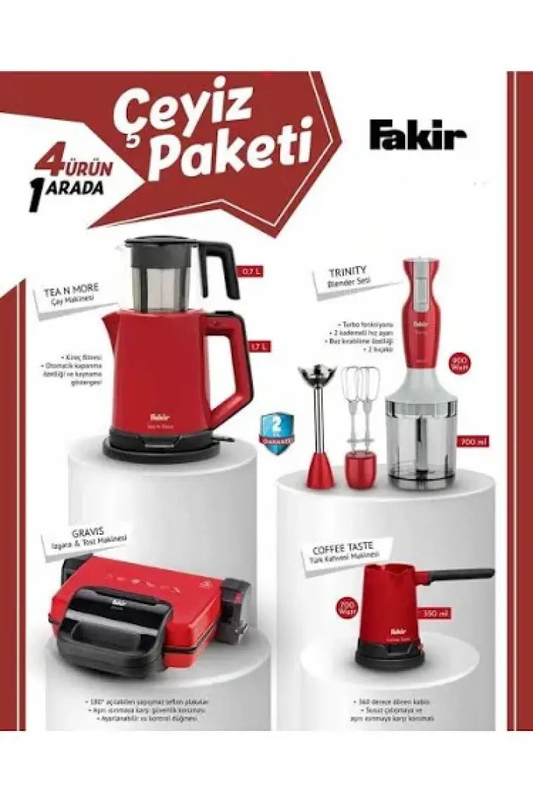 Fakir 4'lü Çeyiz Seti