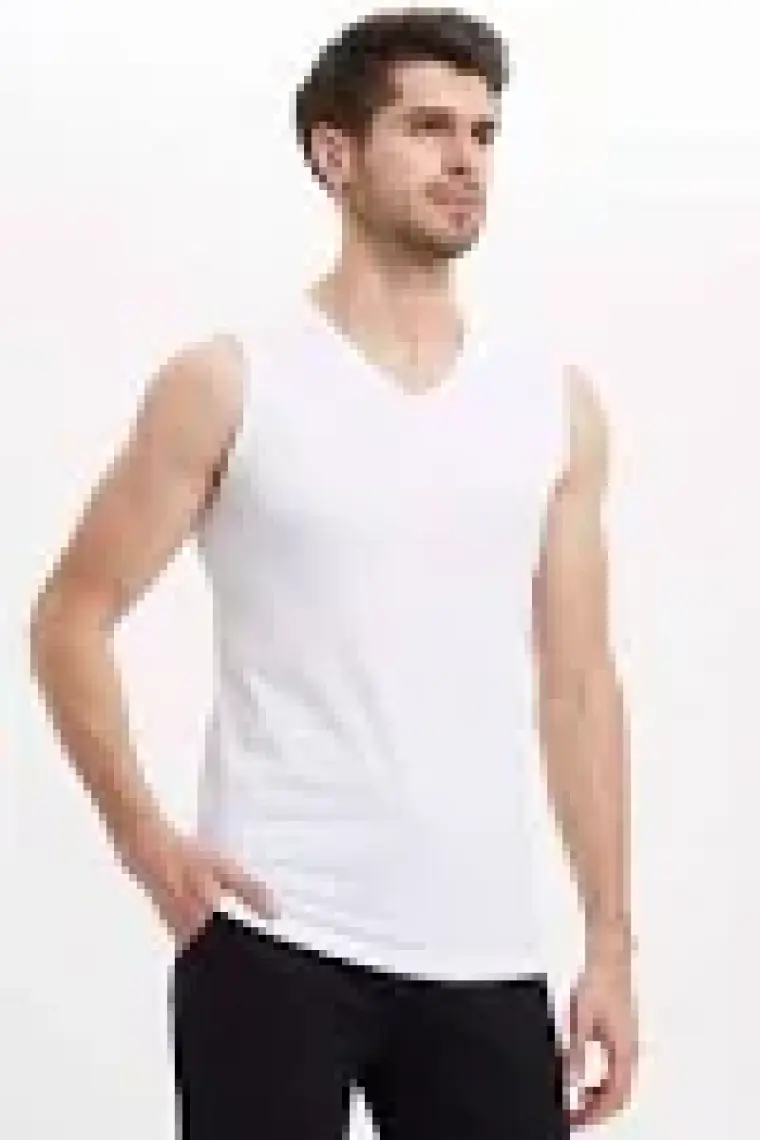Eros Erkek 2'li Penye Atlet Beyaz ES011521