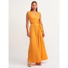 Dilvin 7956 Boyundan Bağlamalı  Tulum-Turuncu