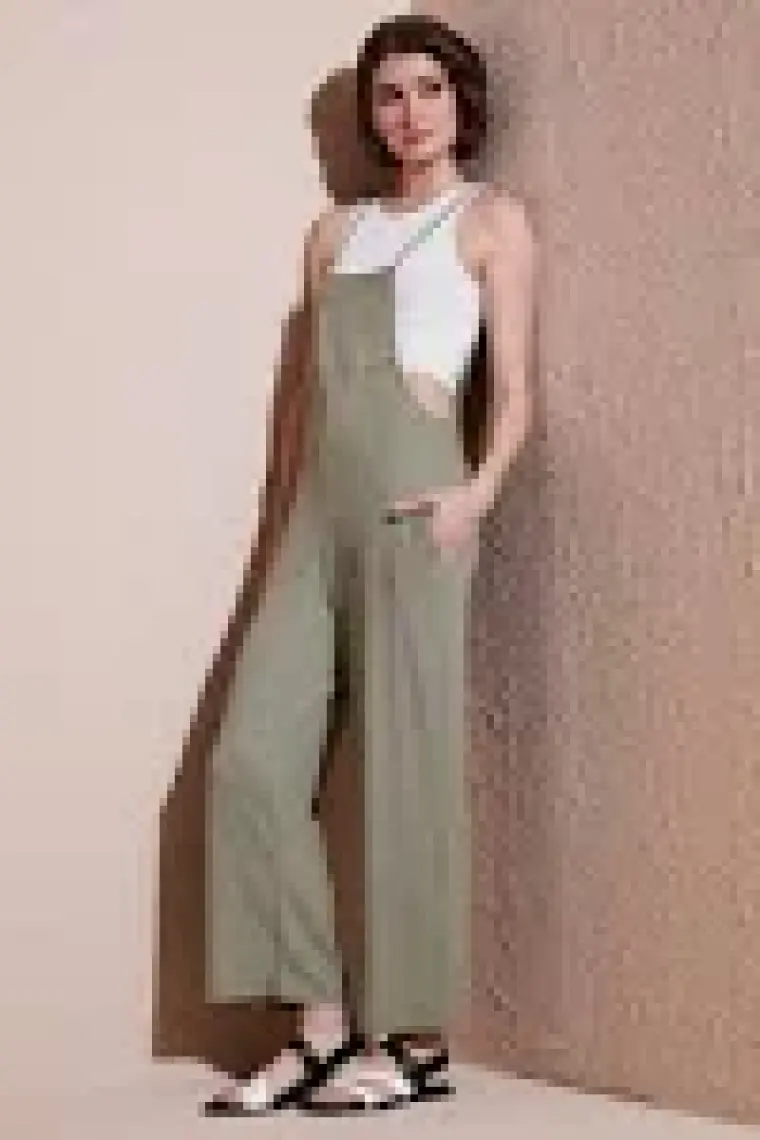 Lela Regular Fit Ayarlanabilir Ip Askılı Bahçıvan Tulum Bayan Tulum 5865789