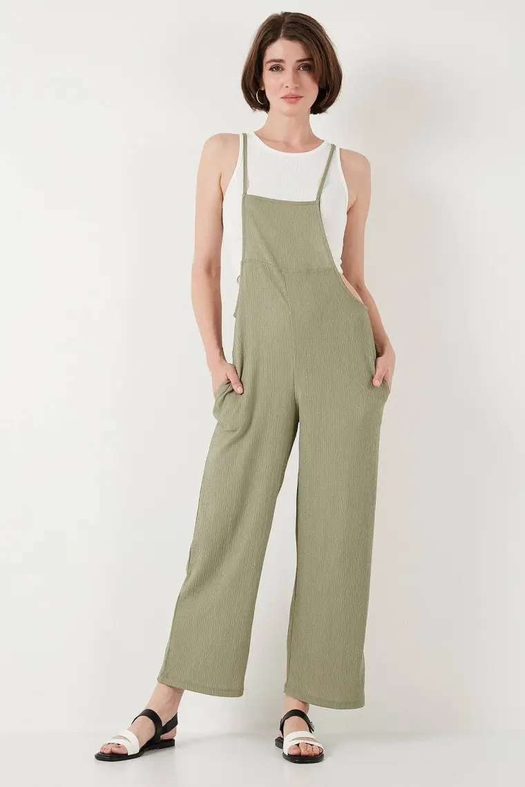 Lela Regular Fit Ayarlanabilir Ip Askılı Bahçıvan Tulum Bayan Tulum 5865789