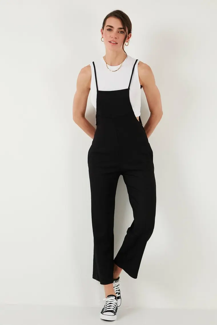 Lela Regular Fit Ayarlanabilir Ip Askılı Bahçıvan Tulum Bayan Tulum 5865789