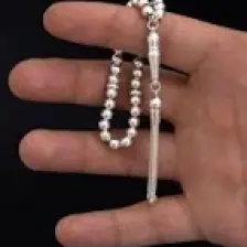 Osmanlı Gümüş Gümüş Tespih Kürekesim Küçükboy 12,5Gr