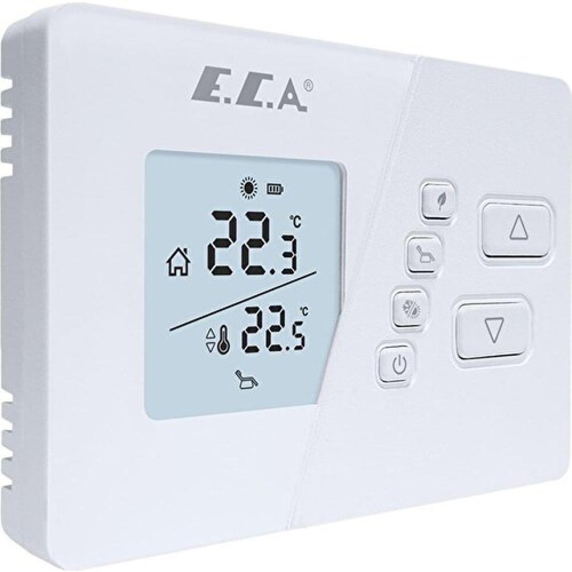 E.C.A. Poly Comfort 200 W Kablosuz Oda Termostatı Beyaz