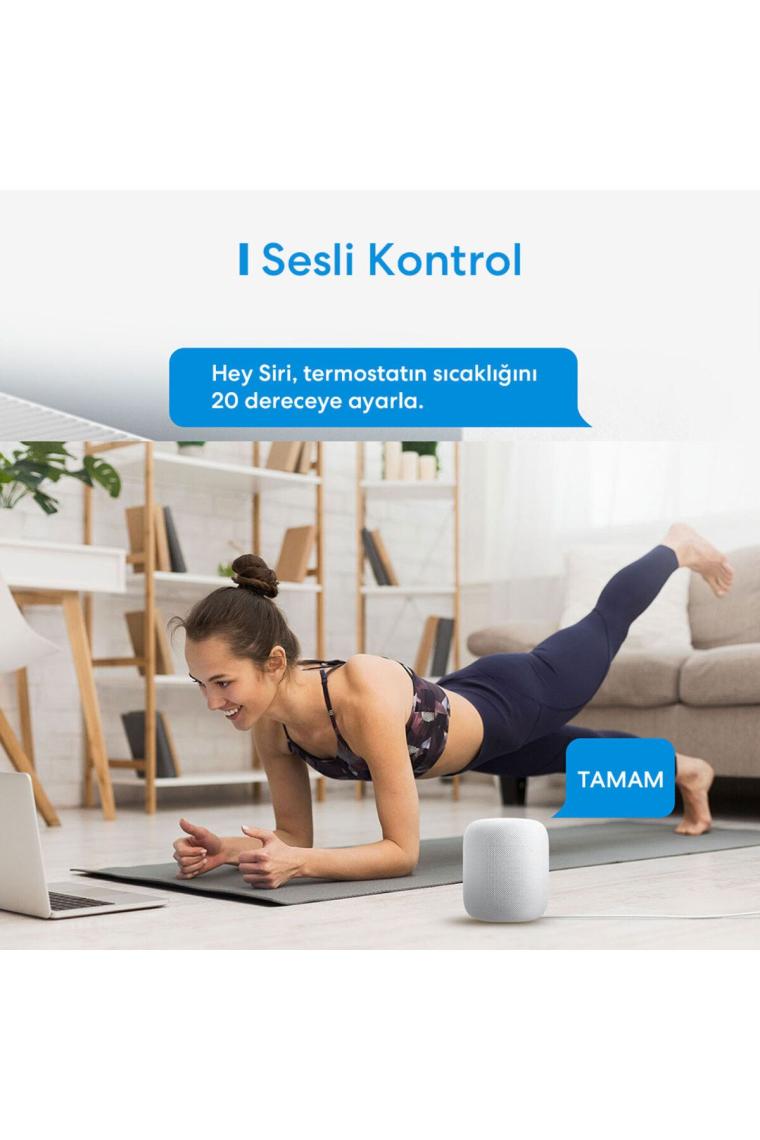 Meross Wi-Fi Uzaktan Kontrollü Akıllı HUB ve 3 Adet Termostat Vana Seti