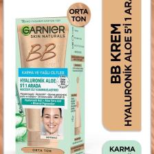 Karma ve Yağlı Ciltler için BB Krem Orta Ton SPF 20 50 ml