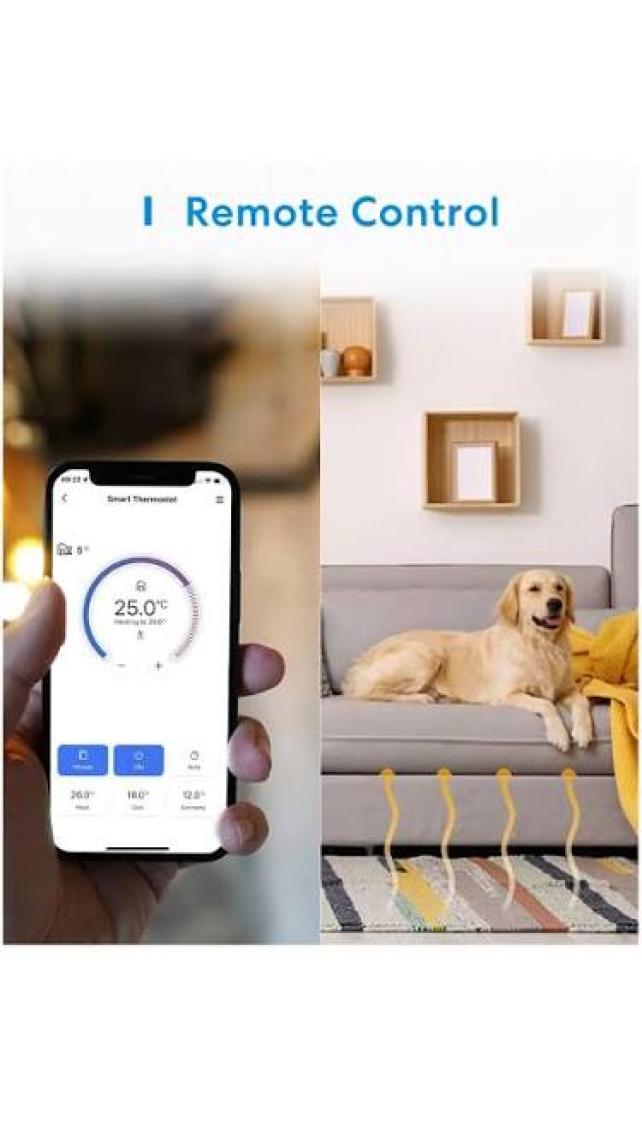 Meross Wi-Fi Uzaktan Kontrollü Akıllı kombi Bağlantılı Termostat