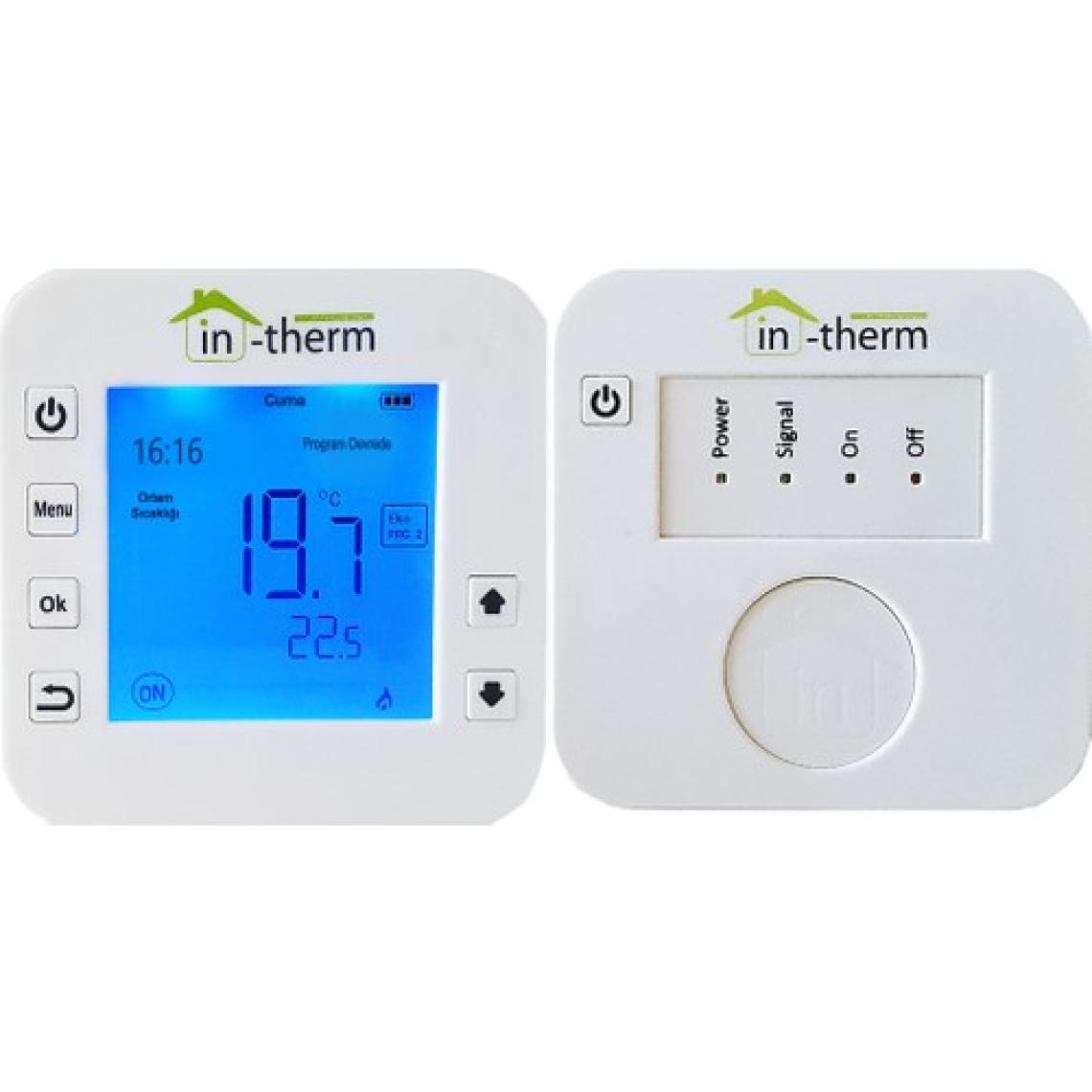 In-Therm MRL 300 RF TM Programlanabilir Kablosuz Dijital Termostat