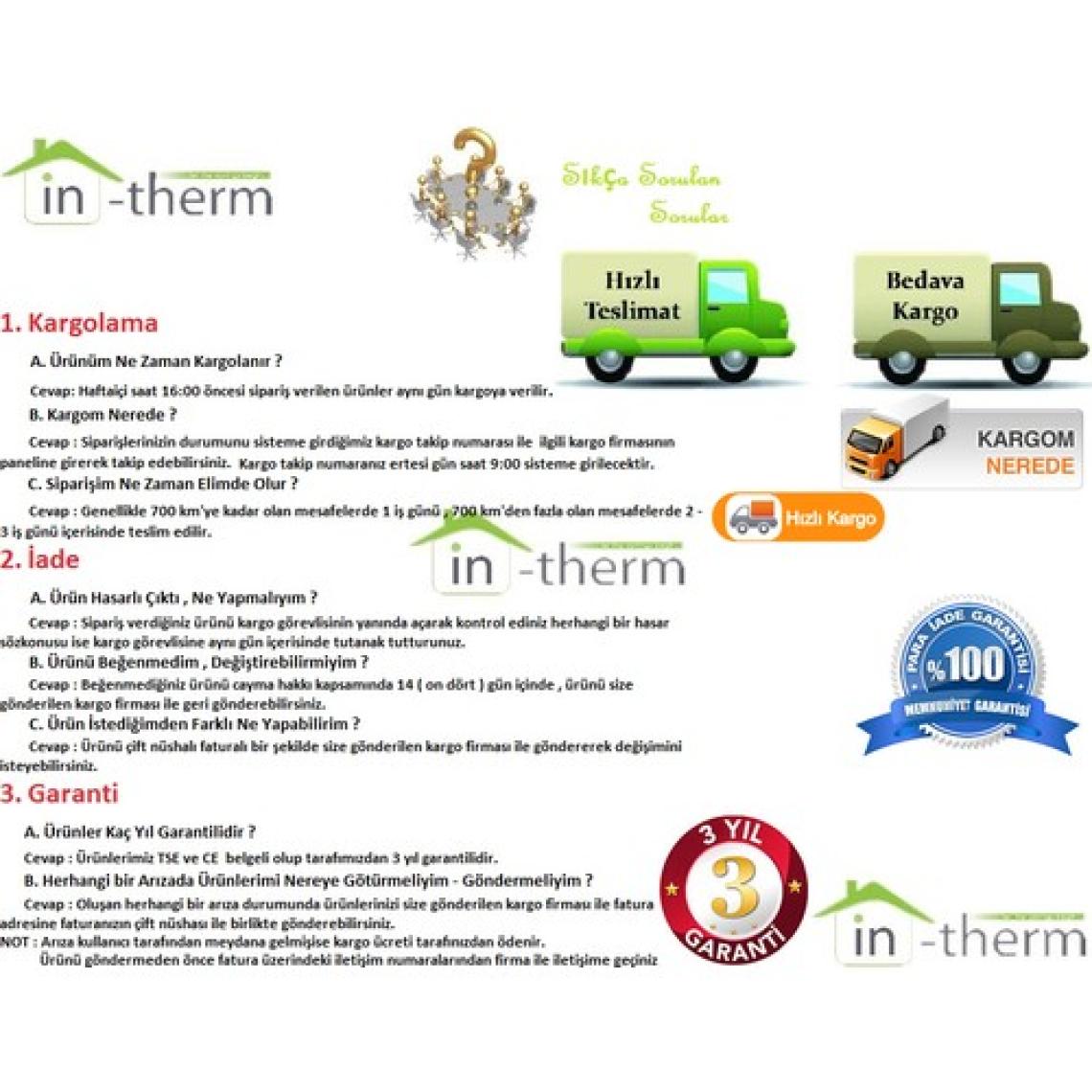 In-Therm MRL 300 RF TM Programlanabilir Kablosuz Dijital Termostat