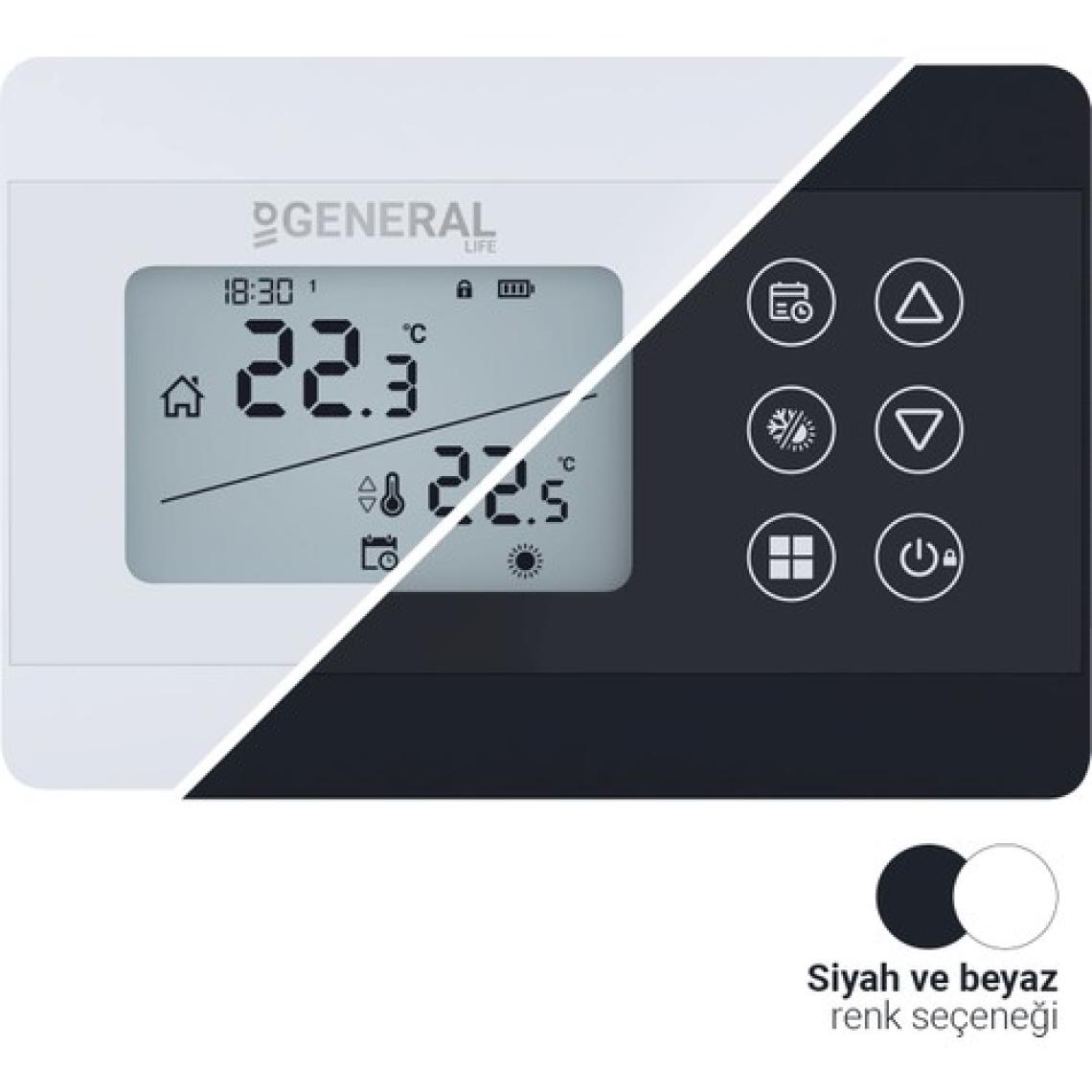 General HT300S RF Kablosuz Haftalık Programlı Oda Termostatı