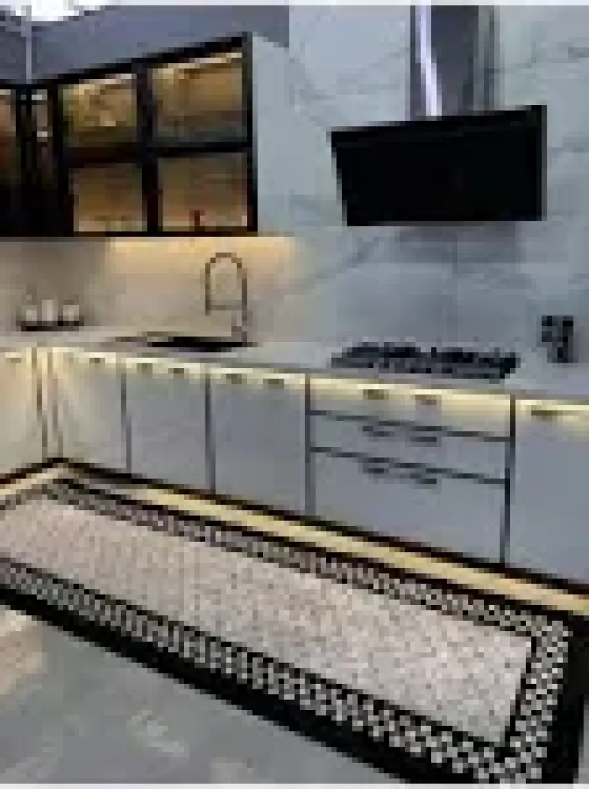Brillant Bang Model Kaymaz Taban Leke Tutmaz Mutfak Halısı