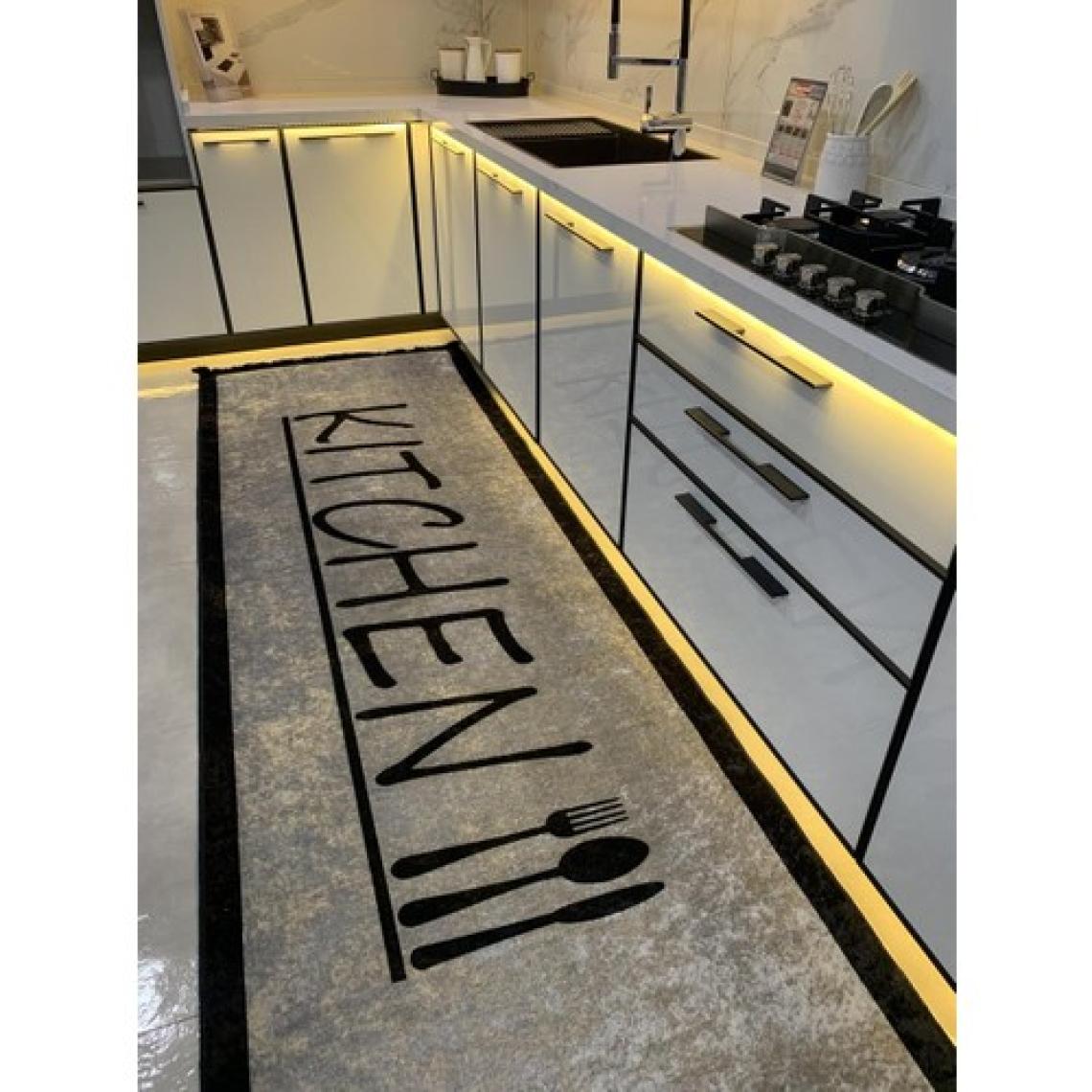 Brillant Baiter Model Lateks Deri Taban Saçaklı Mutfak Halısı