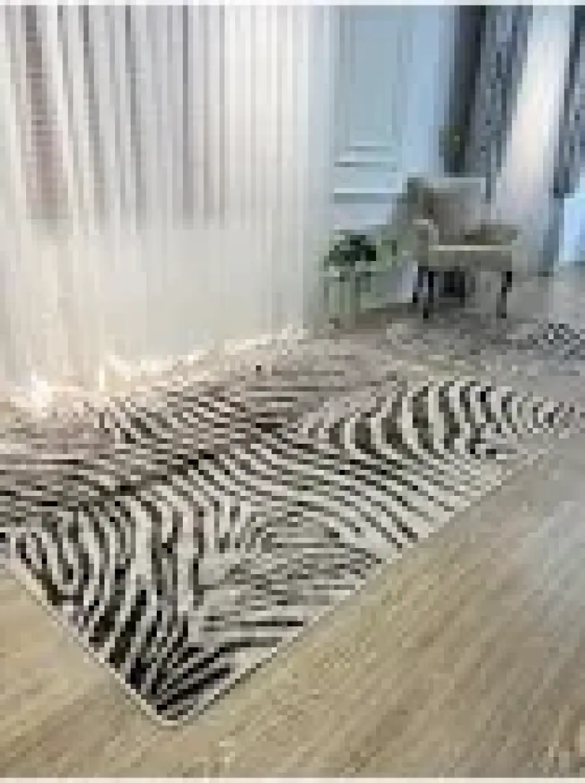 Brillant Zebra Desenli Dekoratif Halı