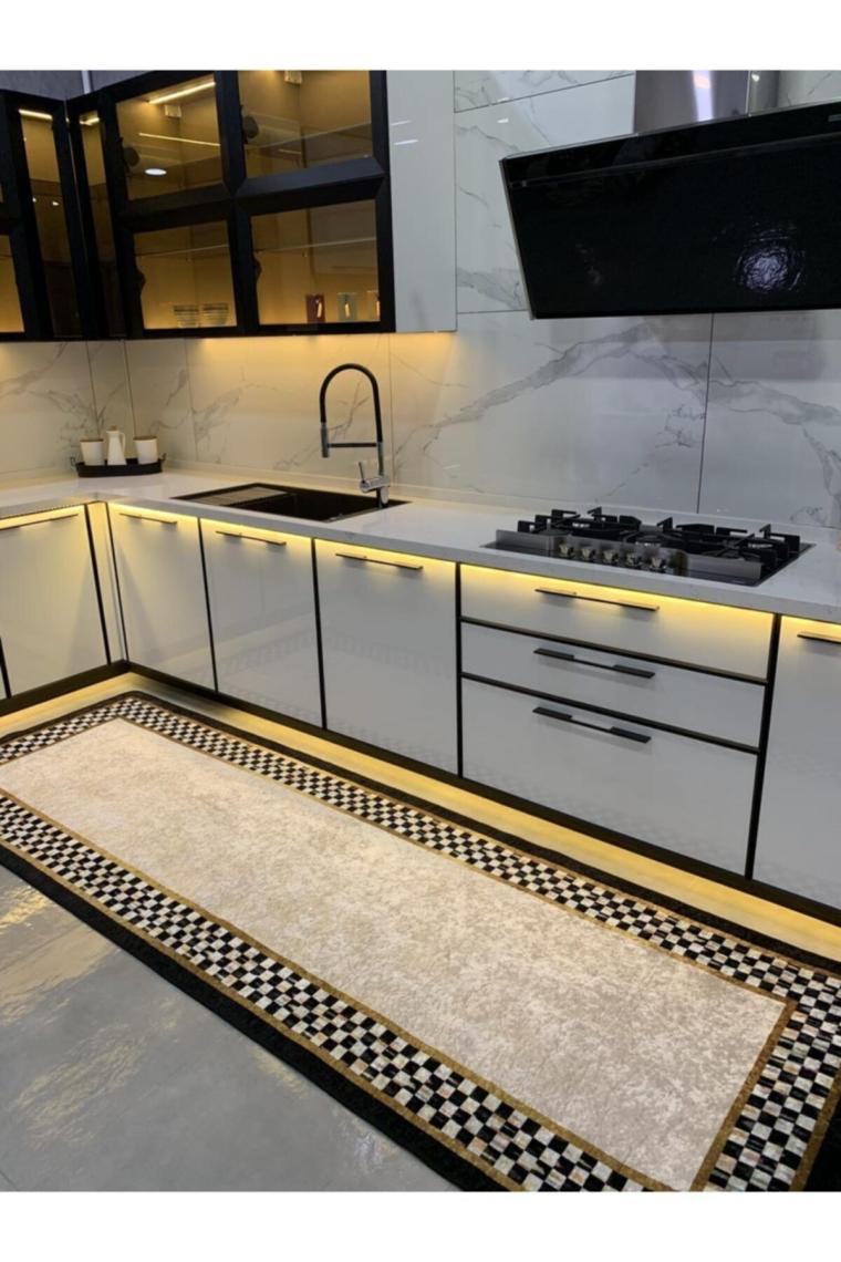 Brillant Rosen Model Kaymaz Taban Leke Tutmaz Mutfak Halısı