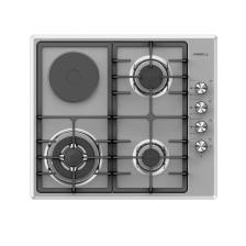 Ar-646 Inox Wok Gözlü 3 1 Göz Elektrikli Döküm Izgaralı Gaz Emiyetli Ankastre Tüplü Ocak