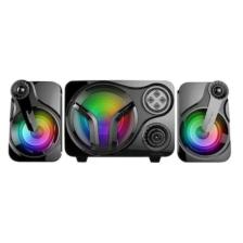 Md-bt28 2 1 5w 3w×2 Bt,tf Card,usb, Fm Radyo Siyah Led Işıklı