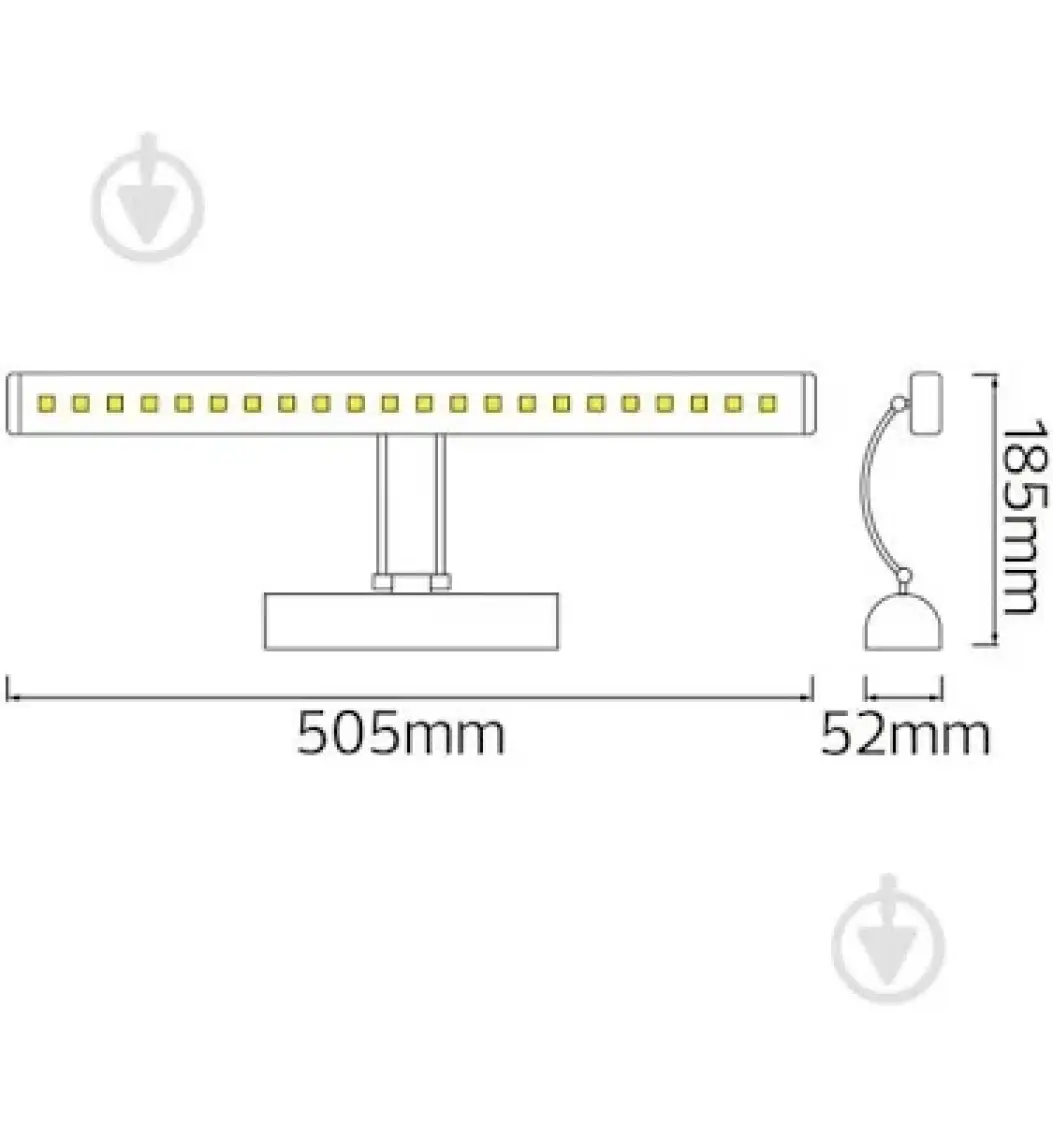 Horoz Flamingo 6W 30 Ledli Krom Tavan Armatür Doğal Beyaz Işık