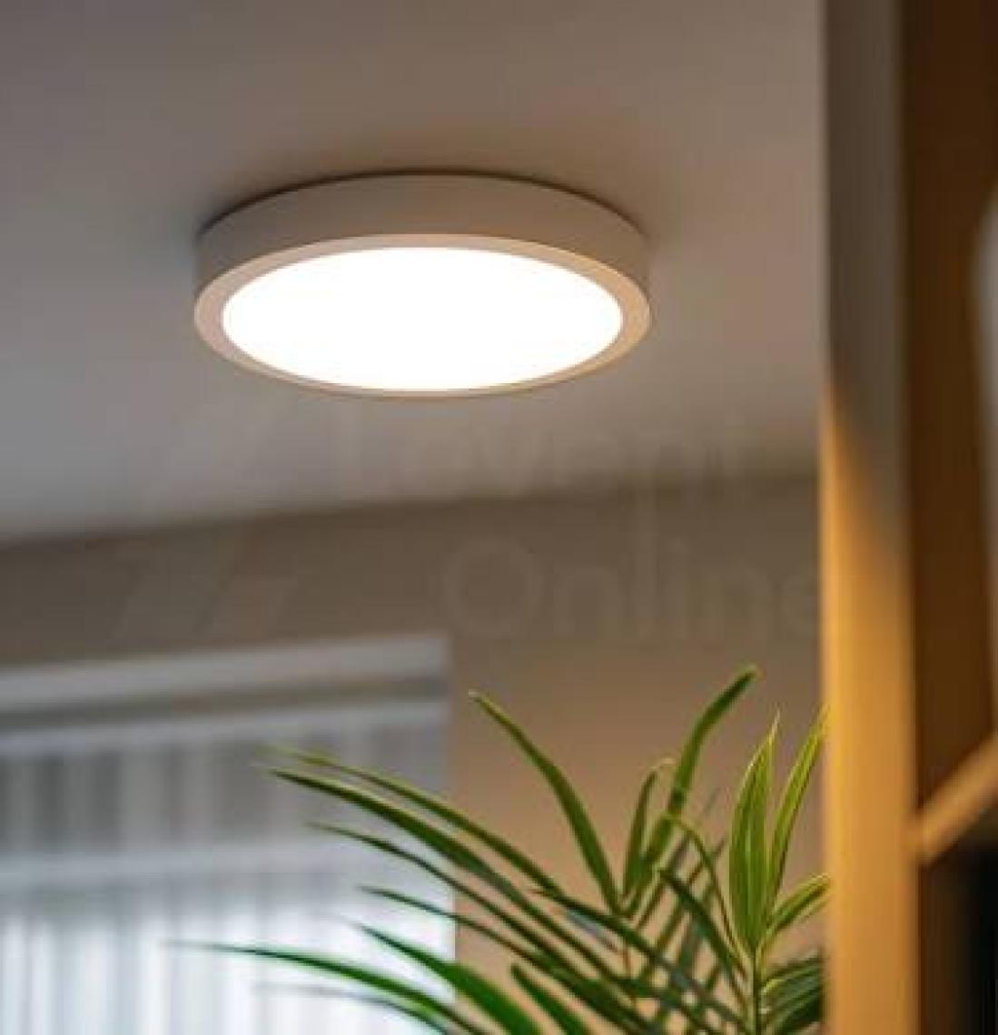 Maxled MX-1042N - 6W 4000K Ilık Beyaz | Beyaz Kasa Sıva Üstü Yuvarlak LED Panel