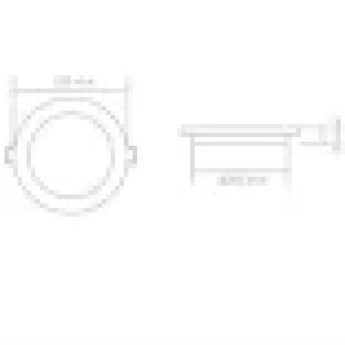 Voltek 18W-8" Yuvarlak Slim LED Panel Armatür 6500K - Beyaz