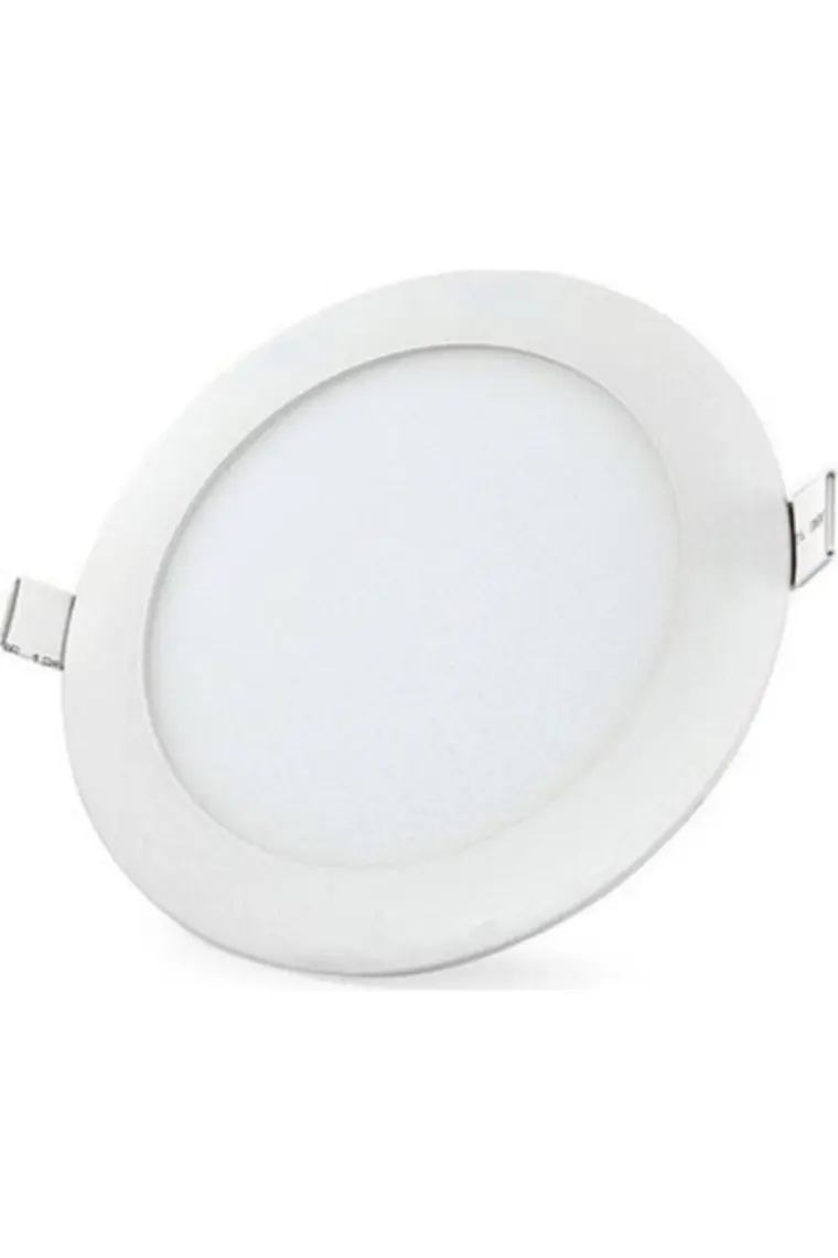 Voltek 18W-8" Yuvarlak Slim LED Panel Armatür 6500K - Beyaz