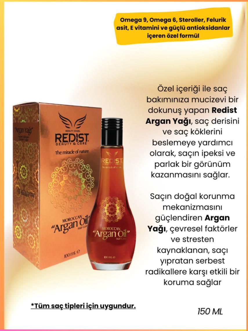 Tüm Saçlar Için Argan Içerikli Saç Bakım Yağı 100 ml