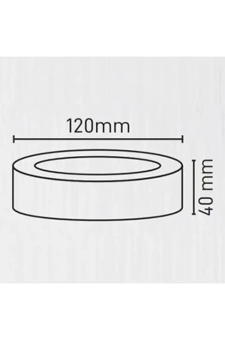 Maxled MX-1042G - 6W 3000K Gün Işığı | Beyaz Kasa Sıva Üstü Yuvarlak LED Panel
