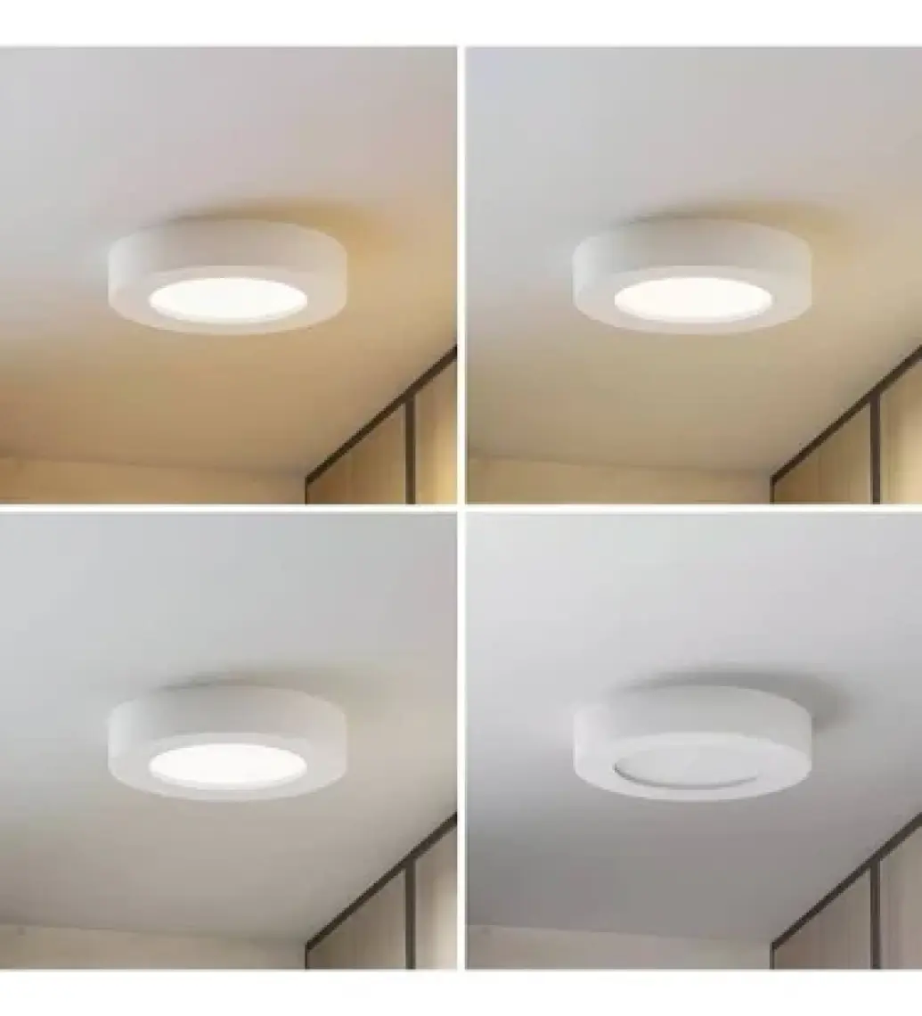 Maxled MX-1042G - 6W 3000K Gün Işığı | Beyaz Kasa Sıva Üstü Yuvarlak LED Panel