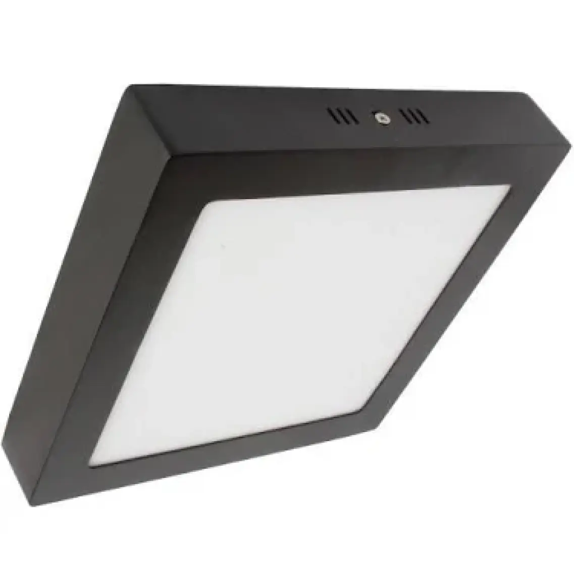 LAMPTIME Sıva Üstü Slim LED Downlight Siyah Gövde 24W Kare 6500K Beyaz Işık