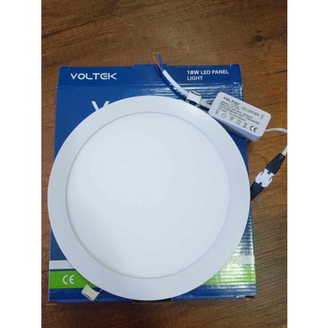 Voltek  18W  8” Yuvarlak Slim LED Panel Armatür Gün Işığı 3000  K