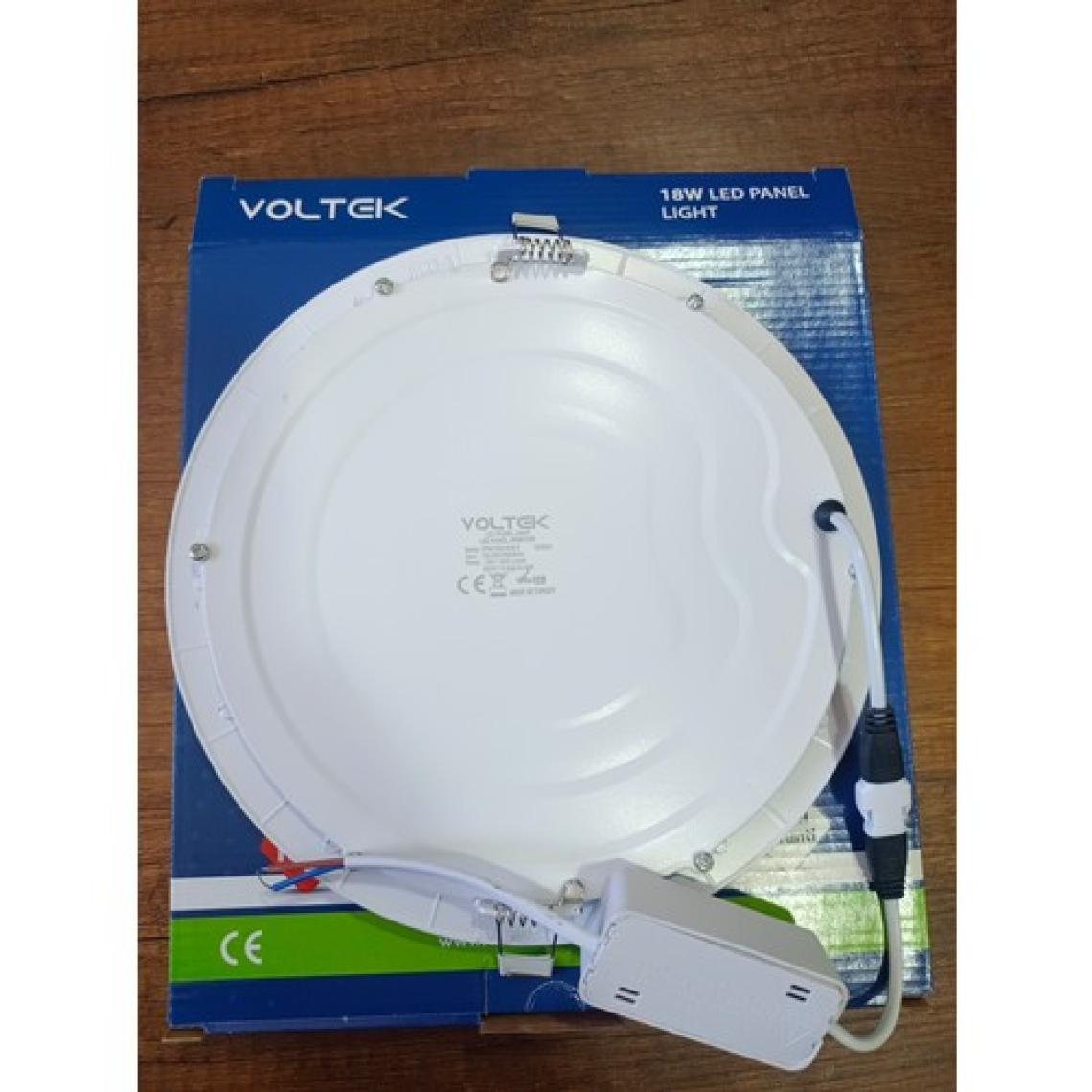 Voltek  18W  8” Yuvarlak Slim LED Panel Armatür Gün Işığı 3000  K