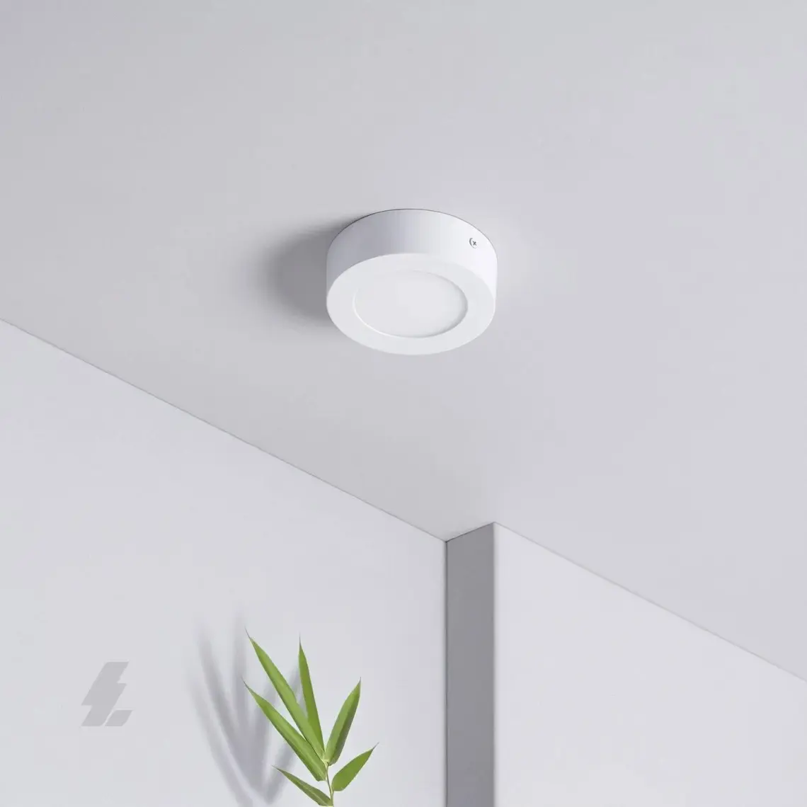 Maxled MX-1042G - 6W 3000K Gün Işığı | Beyaz Kasa Sıva Üstü Yuvarlak LED Panel