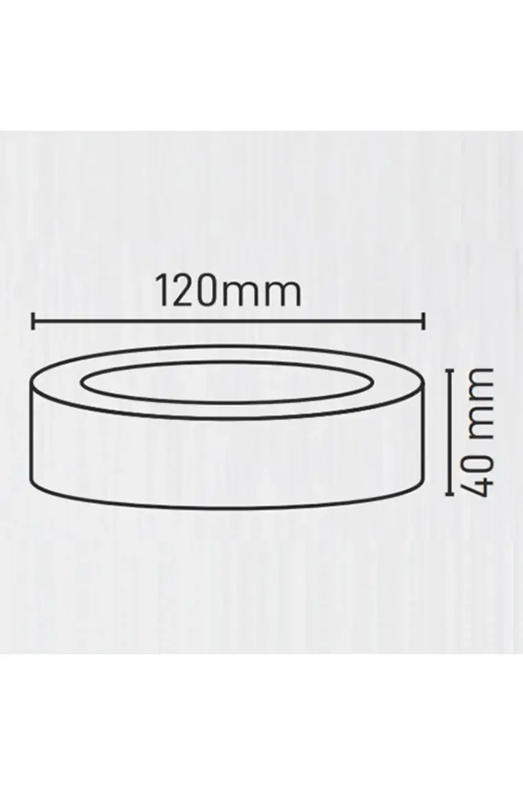Maxled MX-1042G - 6W 3000K Gün Işığı | Beyaz Kasa Sıva Üstü Yuvarlak LED Panel